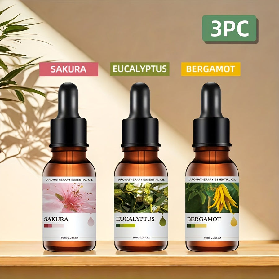 3-Pack Essential Oil Diffuser Set